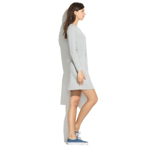 MADEWELL - Grey Sweatshirt Dress - Picture 2 of 3
